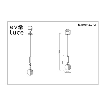Светильник подвесной Evoluce AVEIRO SLE1096-203-01 5Вт G9