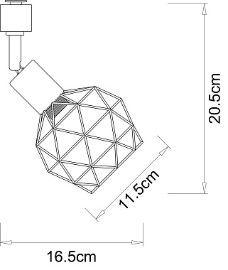 Трековый светильник Arte Lamp SOSPIRO A6141PL-1GO 40Вт E14 золотой для однофазного трека