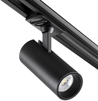 Трековый светильник Novotech SELENE 359149 15Вт LED чёрный для однофазного трека