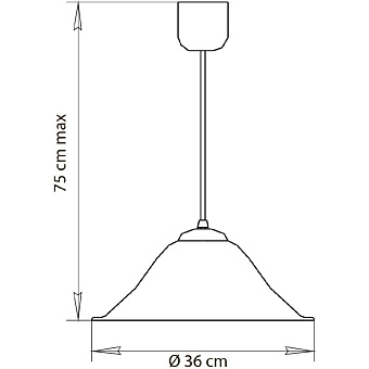 Светильник подвесной Arte Lamp CUCINA A3421SP-1WH 60Вт E27