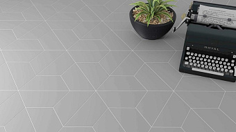 Матовый керамогранит WOW Floor Tiles 113846 Trapezium R Ash Grey Matt 9,8х52,2см 0,334кв.м.