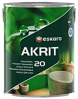 Краска универсальная особо прочная Eskaro Akrit 20 Белый основа A 2,85л