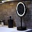 Косметическое зеркало WASSERKRAFT Elbe K-7200 K-1005BLACK 34,3х22см чёрный с подсветкой