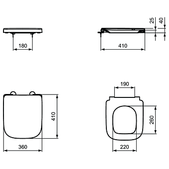 Сиденье для унитаза IDEAL STANDARD T473601 без микролифта