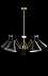 Люстра подвесная CRYSTAL LUX JOVEN JOVEN SP5 GOLD/BLACK 300Вт 5 лампочек E27
