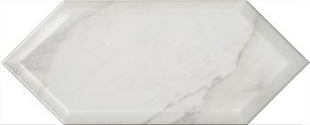 Настенная плитка KERAMA MARAZZI Келуш 35009 грань белый глянцевый 14х34см 0,709кв.м. глянцевая