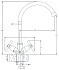 Смеситель для кухни ESKO ZURICH ZH 519 поворотный излив хром