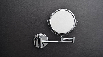 Косметическое зеркало FIXSEN HOTEL FX-31021 26х26см полированная сталь с увеличением