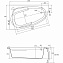 Ванна акриловая CERSANIT JOANNA 63336 150х95см угловая