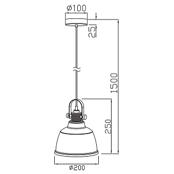 Светильник подвесной Maytoni Irving T163-11-R 40Вт E27