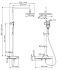 Душевая система WASSERKRAFT A11301 Thermo бежевый/хром