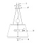 Светильник подвесной Maytoni Bergamo MOD613PL-03BG 180Вт E27