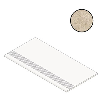 Плитка для ступеней Atlas Concord Италия Boost Stone A7N8 Cream Gradino 30х60см 1,08кв.м. матовая