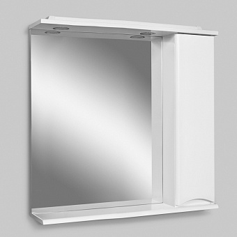 Шкаф зеркальный AM-PM Like M80MPR0801WG 15х80х78см с подсветкой