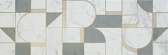 Декор MARAZZI ITALY Allmarble M8T4 Wall Altissimo Satin Decoro Club 40х120см 1,92кв.м.