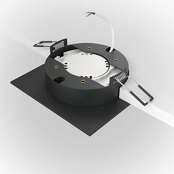 Светильник точечный встраиваемый Maytoni Hoop DL086-GX53-SQ-B 15Вт GX53
