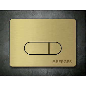 Кнопка для инсталляции BERGES NOVUM D8 бронза