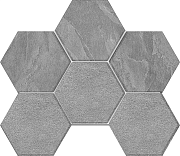 Керамическая мозаика ESTIMA Terra Mosaic/LN03_NS/TE03_NS/25x28,5/Hexagon Antracite 25х28,5см 0,713кв.м.