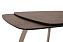 Кухонный стол раскладной AERO 88х140х76см закаленное стекло/керамика/сталь Latte