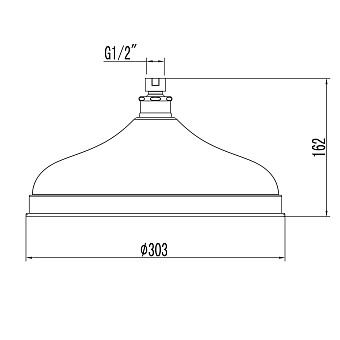 Верхний душ LEMARK LM9830C хром