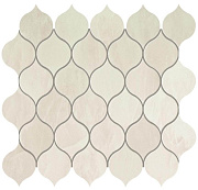 Керамическая мозаика Atlas Concord Италия Marvel Edge 9EDW Imperial White Drop Mosaic 27,2х29,7см 0,485кв.м.