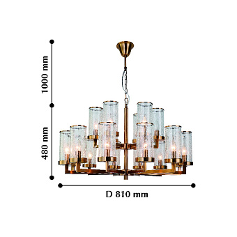 Люстра подвесная Favourite Assembly 2060-18P 720Вт 18 лампочек E14