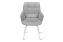 Кухонный стул поворотный AERO 56х61х85см велюр/сталь Light Grey