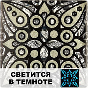 Вставка Роскошная мозаика ВБ-LB 49 Платиновый/Серый/Чёрный 6,6х6,6см 0,004кв.м.