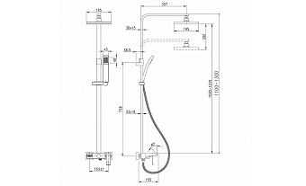 Душевая система LEMARK Contest LM5862CW белый/хром