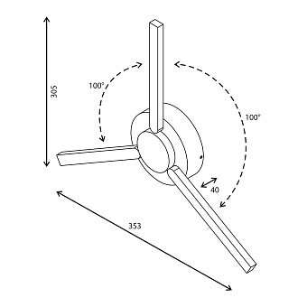 Светильник фасадный Elektrostandard LEVER a040501 1665 9Вт IP54 LED белый