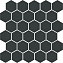 Керамическая мозаика KERAMA MARAZZI Агуста 63001 чёрный натуральный 29,7х29,8см 0,529кв.м.
