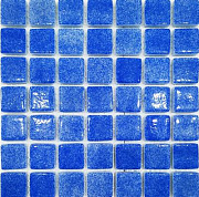 Стеклянная мозаика Роскошная мозаика МС 5264 голубой 30х30см 0,54кв.м.