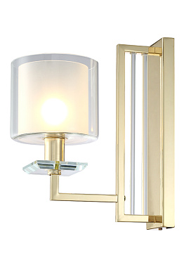 Бра CRYSTAL LUX NICOLAS NICOLAS AP1 GOLD/WHITE 60Вт E14