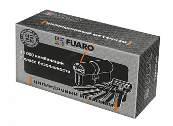 Цилиндр ключ-ключ FUARO R600 CP 60мм хром