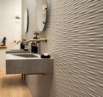Настенная плитка Atlas Concord Италия 3D Wall A575 Carve Whittle White 40х80см 1,28кв.м. матовая