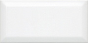 Настенная плитка KERAMA MARAZZI Бланше 19040 N белый грань 20х9,9см 0,8кв.м. глянцевая