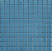 Стеклянная мозаика Mir Mosaic Color palette A-143 голубой 30х30см 0,9кв.м.