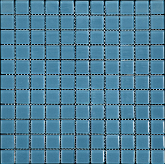 Стеклянная мозаика Mir Mosaic Color palette A-143 голубой 30х30см 0,9кв.м.