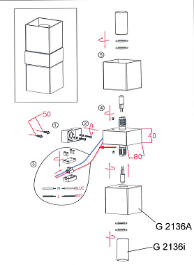 Бра Odeon WASS DROPS ODL11 535 80Вт G9