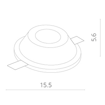 Светильник точечный встраиваемый Arte Lamp INVISIBLE A9215PL-1WH 35Вт GU10