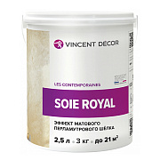 Декоративное покрытие VINCENT DECOR Soie Royal Эффект матового перламутрового шёлка 3кг