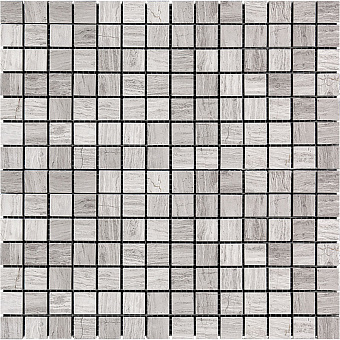 Мозаика Mir Mosaic Adriatica 7M032-20P серый мрамор 30,5х30,5см 0,93кв.м.