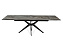 Кухонный стол раскладной AERO 90х160х76см закаленное стекло/керамика/сталь Alpine