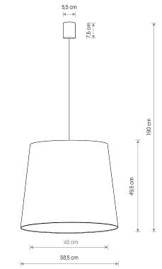 Светильник подвесной Nowodvorski Cone L 8437 60Вт E27