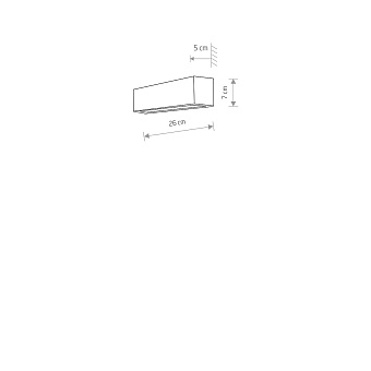 Светильник настенный Nowodvorski Straight Wall XS 6345 40Вт E14