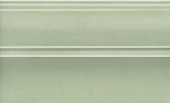Бордюр KERAMA MARAZZI Левада FMB027 зелёный светлый глянцевый 15х25см 0,038кв.м.