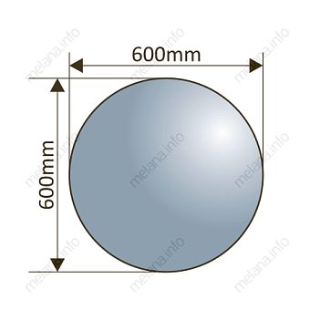 Зеркало MELANA MLN-LED085 60х60см с подсветкой