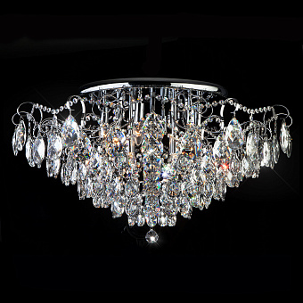 Люстра хрустальная Eurosvet Crystal 10081/12 хром/прозрачный хрусталь Strotskis 60Вт 12 лампочек E14