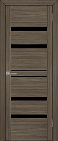 Межкомнатная дверь Uberture UniLine 30030 Велюр графит Экошпон 800х2000мм остеклённая