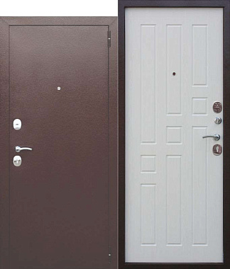 Входная дверь FERRONI Квартирные Гарда 960х2050мм Антик медь\Белый ясень правая